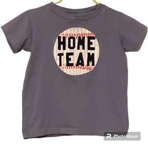 J. Crew Crewcuts Home Team Baseball Kids Cotton Graphic Tee Shirt Top Size 3T